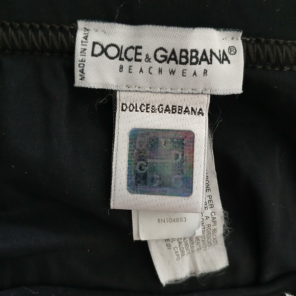 Black and White Swim Briefs with DG Logo - Picture 6 of 10